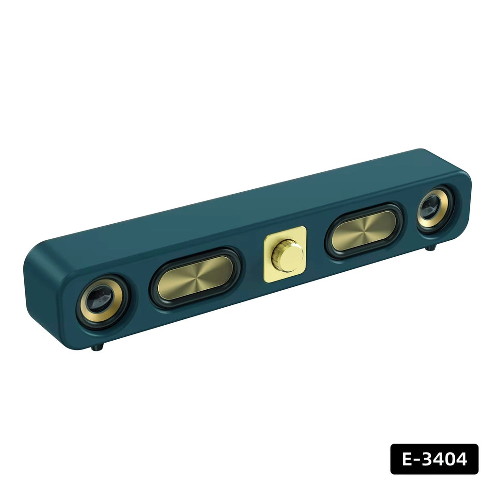 Luxurious Sound Experience 2024 New Stylish Retro Home Wireless Bluetooth Speakers Portable Double Horns Stereo Bar Sound Box