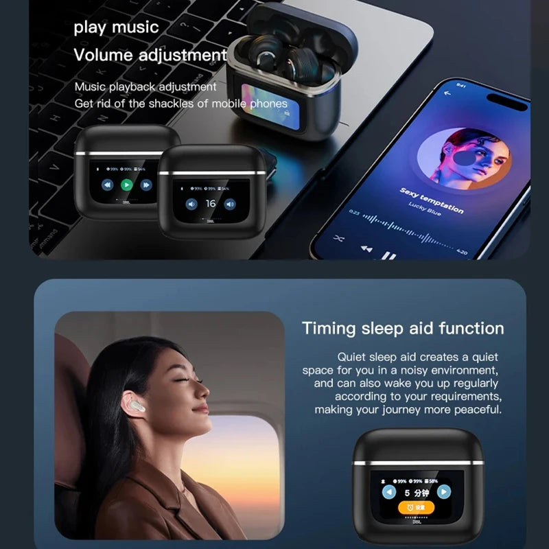 JBL Tour Pro 2 True Wireless Bluetooth Noise Cancelling Earbuds With LED Smart Display Box Bluetooth Earphones JBL Tour Pro2