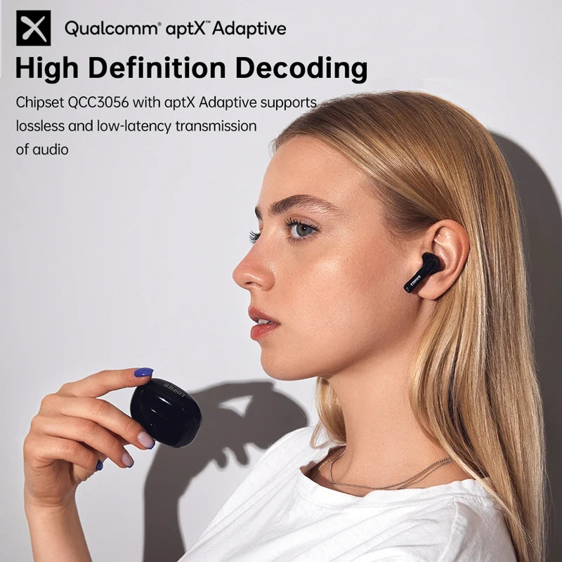 Edifier W220T TWS Wireless Bluetooth Earphones Snapdragon Sound, Bluetooth V5.3, aptX Adaptive, 4-Mic Noise Cancellation