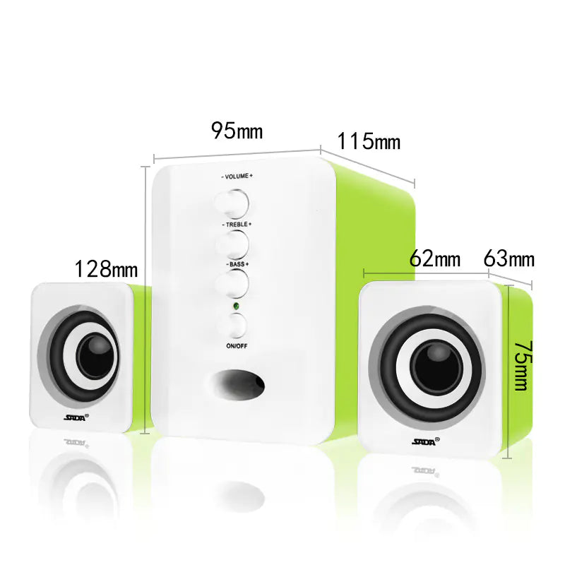 SADA D-202 Mini USB 2.1 Desktop Speakers