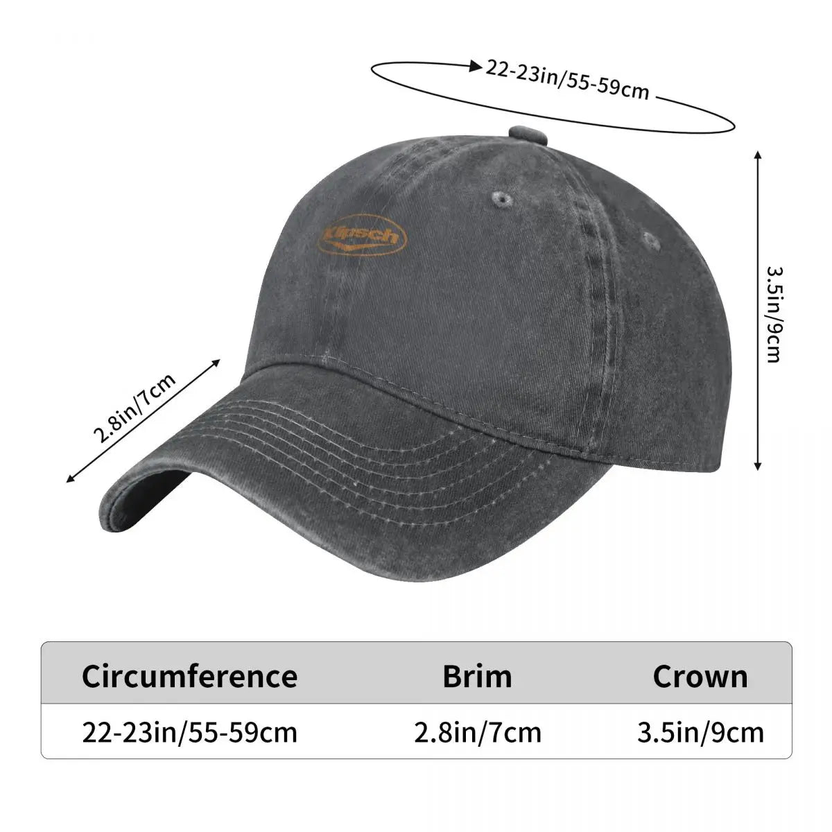 Klipsch LogoCap Baseball Cap Sun Hat for Children Gentleman Hat Rugby Dropshipping Women Men's