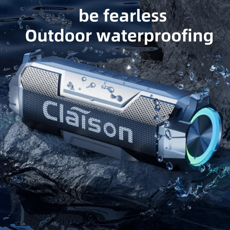 200W High-Power Wireless Bluetooth Speaker Outdoor Portable Subwoofer Dual Speakers RGB Colorful Lights Waterproof Sound System