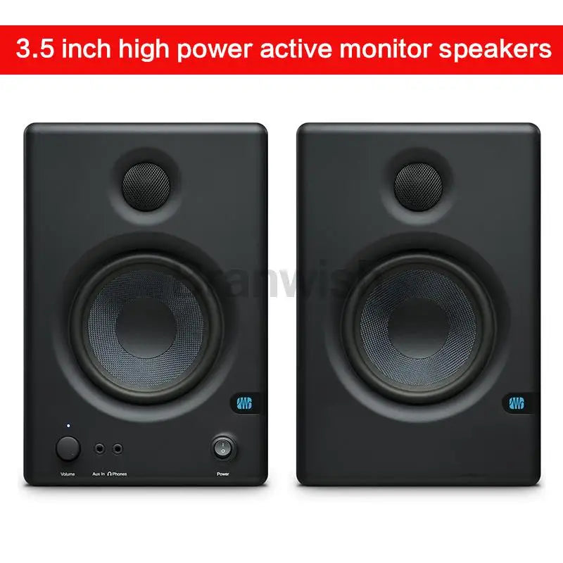 3.5 Inch High-Power Monitor Speaker HiFi Professional Fever Recording Studio Active Desktop DIY Home TV Audio Bluetooth Speaker