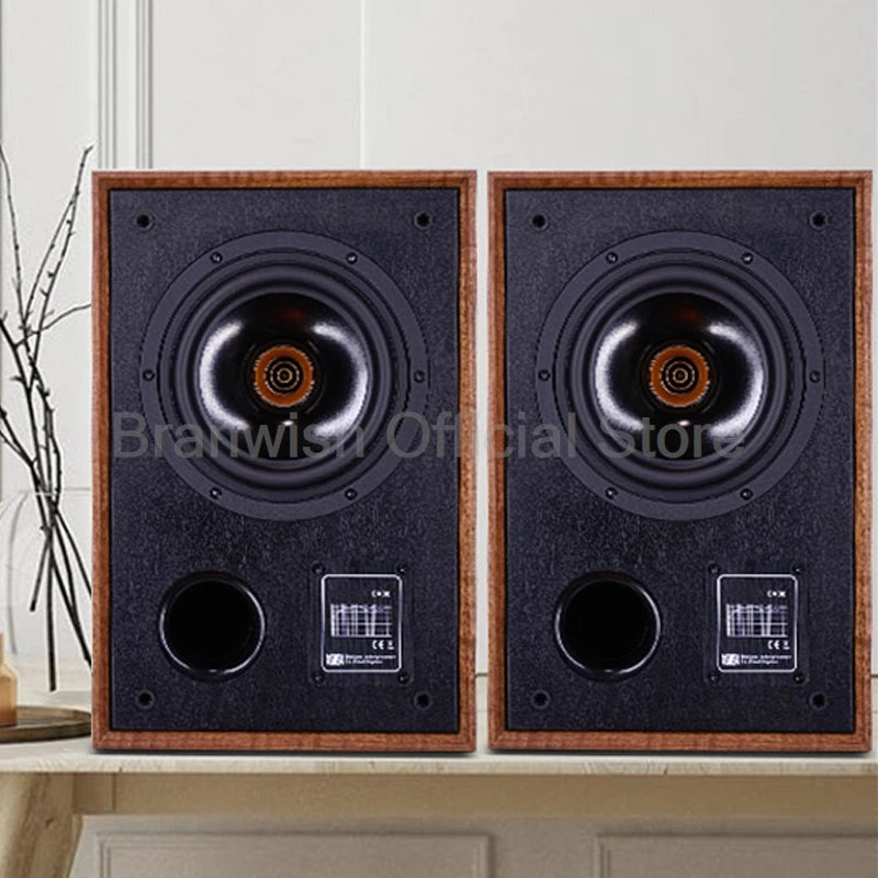 6.5 Inch Subwoofer Speaker Passive Bookshelf HiFi 2.0 Coaxial Speaker Surround Sound Box Desktop Speaker Sound Box Power Speaker