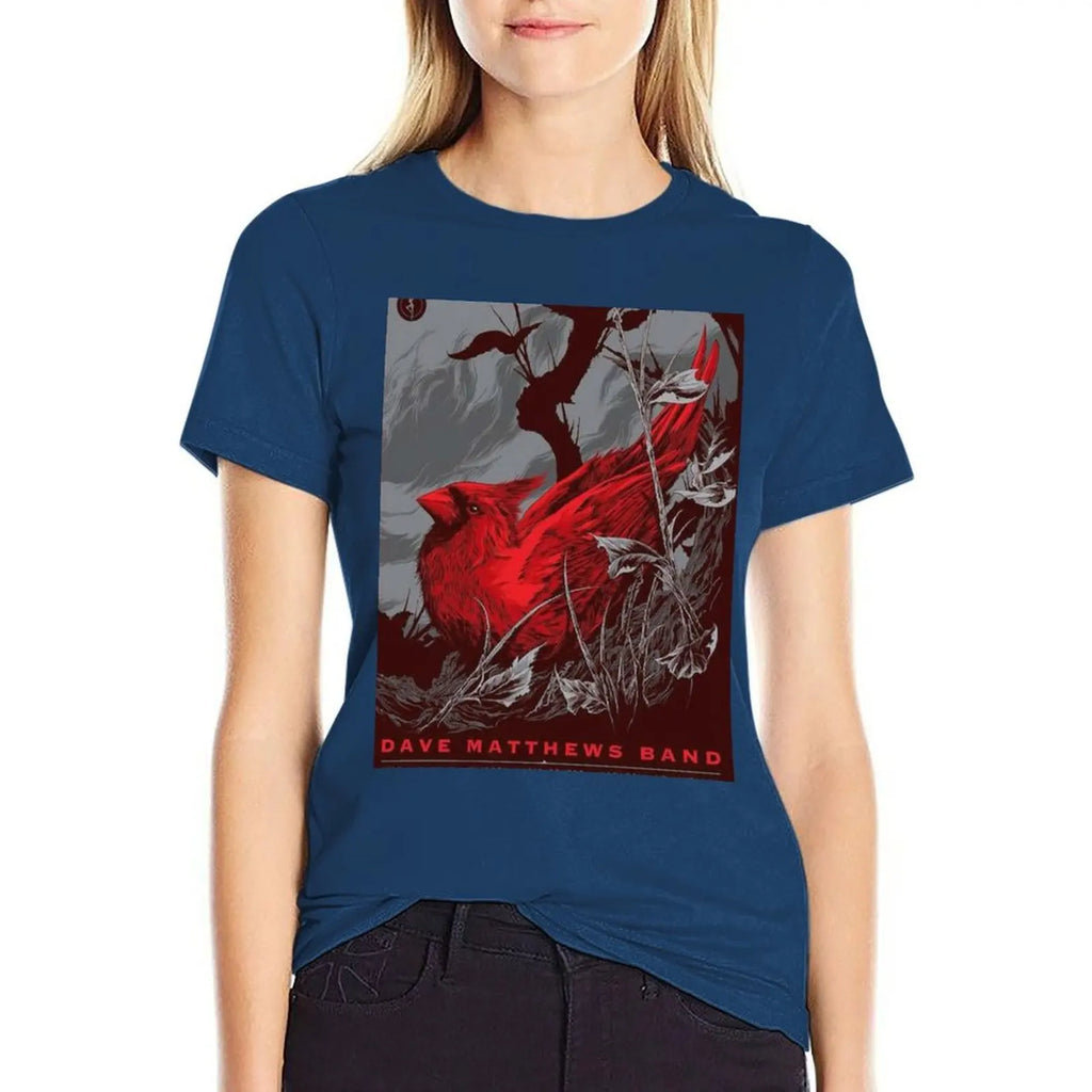 DMB 2015 July 18th Klipsch Music Center Nobleville T-Shirt Korean Fashion Kawaii Clothes Workout Shirts for Women