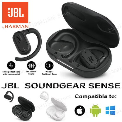 Original JBL Soundgear Sense True Wireless Open-Ear Headphones Sports Running Headset Bass Sound Music Earphone HK Version