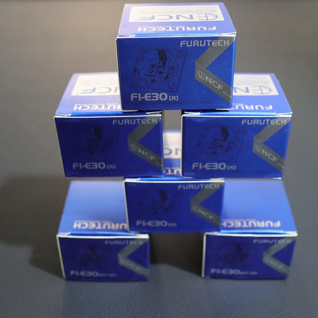 Japan Furutech Schuko FI-E30 NCF Nano Socket Copper Plated Rhodium/Gold EU Audio Power Plug HiFi Speaker IEC Chassis Tailstock