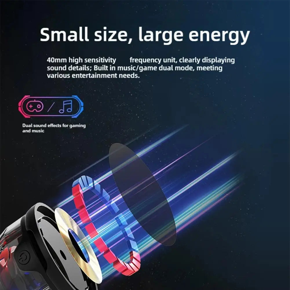 Mobile Phone Bluetooth Speaker Magnetic Subwoofer High Sound Quality Colorful Atmosphere Light Portable Bluetooth Small Colorful