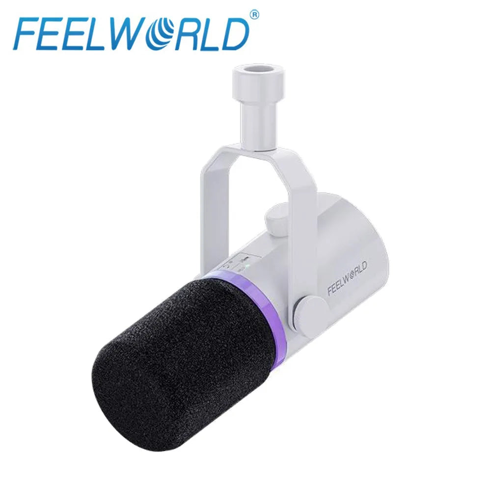 FEELWORLD PM1 Dynamic Microphone for Podcasting Recording Gaming Live Streaming XLR/USB Dynamic Microphone
