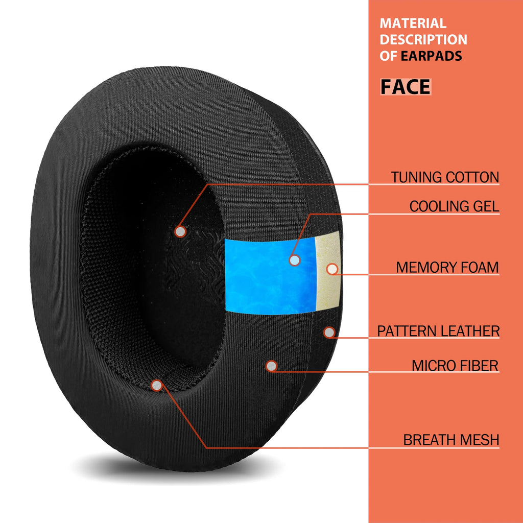 Nullmini Replacement Earpads for Klipsch Mode M40 Headphones Cooling Gel Ear Pads Cushion Sleeve
