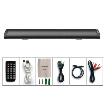 Home Theater System Bluetooth Speaker Computer TV Soundbar Wireless Soundbox 3D Surround Sound Music Center With RCA FM Radio