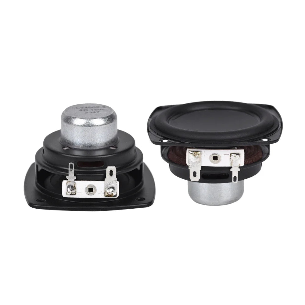 2pcs/Lot 2.75 Inch 4Ω 15W Speakers Full Range Rubber Edge Iron NdFeb Dual Magnetic DIY Bluetooth Speaker