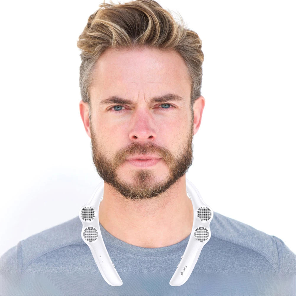 Neckband Speaker Bluetooth-Compatible 5.0 Wireless Stereo Speaker 15H Playtime Wearable Speakers IPX4 Waterproof for Game Play