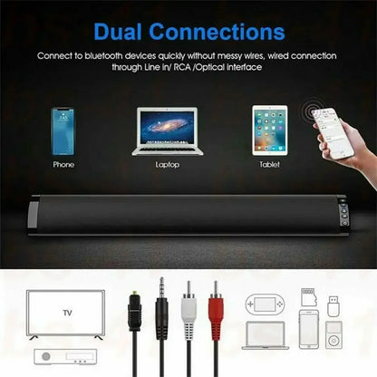 Home Theater System Bluetooth Speaker Computer TV Soundbar Wireless Soundbox 3D Surround Sound Music Center With RCA FM Radio