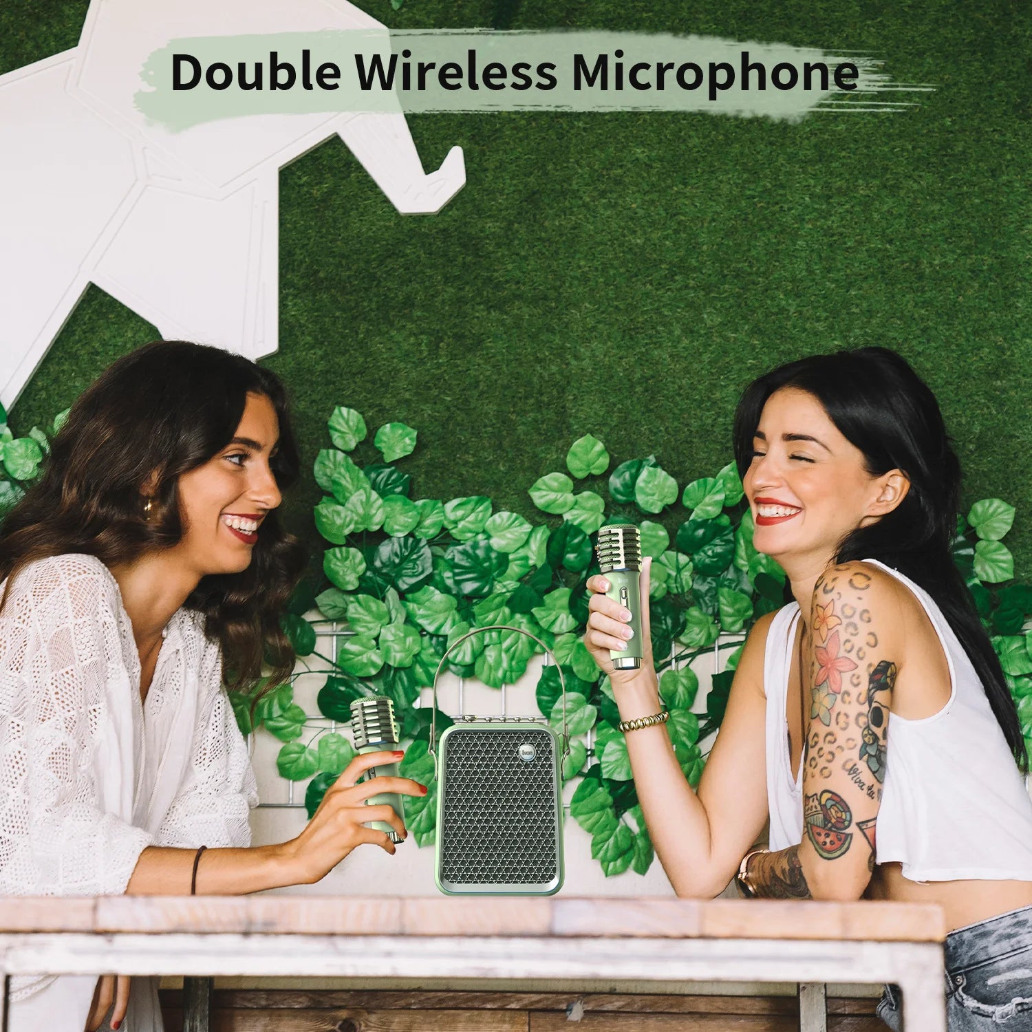 Divoom SongBird-HQ Portable Bluetooth Speaker Home Home Ktv Sound Set Home Karaoke Speakers Microphone Karaoke Microphone