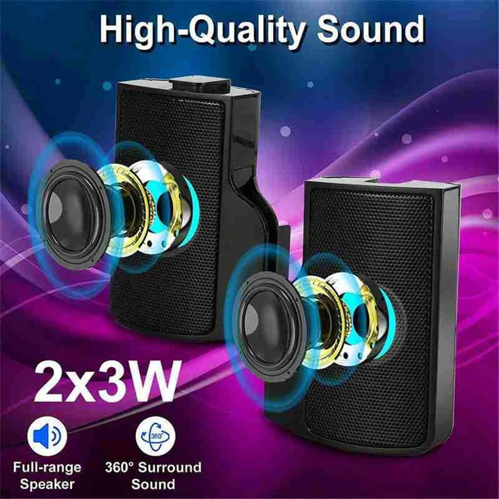Mini Portable USB Stereo Speakers Line Controller Soundbar Laptop Sound Bar for Laptop Mp3 Phone Music Player PC With Clip