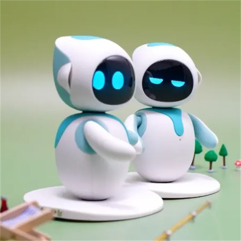 Duo Pack Eilik Smart Robot AI Artificial Intelligence Robots Accompany Lovely Children and Adults Desktop Ai Pets 2pcs/Set