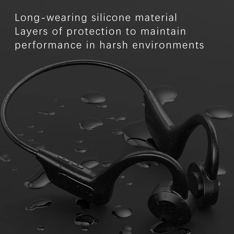 Portable Wireless Headphone VG02 Neckband TWS Bone Conduction Headphones Sports Earphone Headsets Sweatproof Waterproof Earbuds