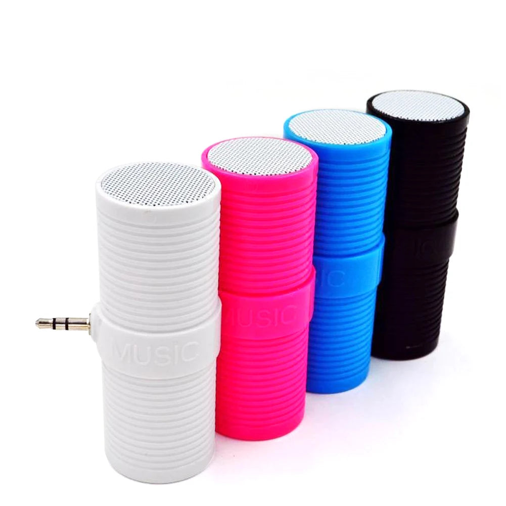 3.5MM Stereo Mini Speaker Portable Speaker MP3 Music Player Speaker for Mobile Phones Tablets Laptop Portable Mini Trendy