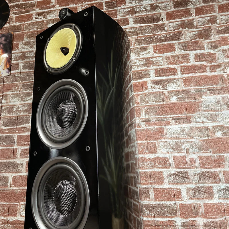 Balenald Home Theater System BA-9 Three-Way Speakers Dual 8-Inch Audiophile-Grade Passive Floor-Standing HIFI Nautilus Speakers