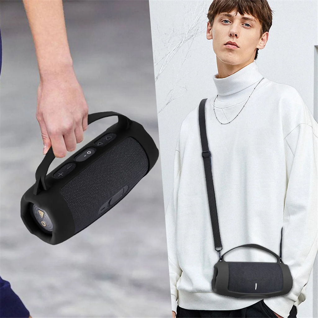 Silicone Cover Case Shockproof for JBL Charge 5 Wireless Wi-Fi Bluetooth Speaker Storage Protective Case Shell