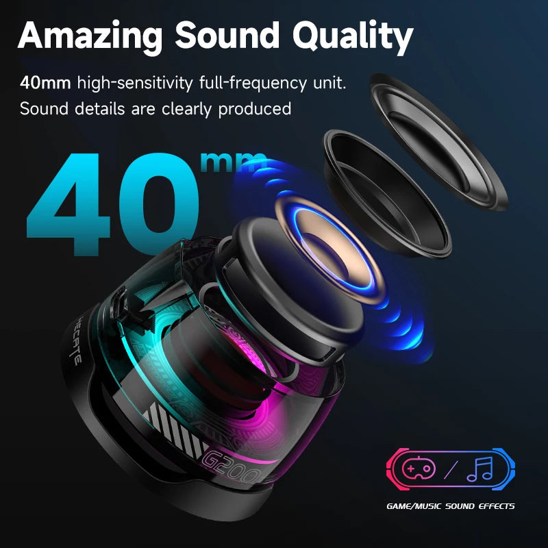 Edifier Magnetic Portable Bluetooth Speaker HECATE G200 Mini Sound Box Bluetooth 5.3 RGB Lighting Phone Holder True Wireless