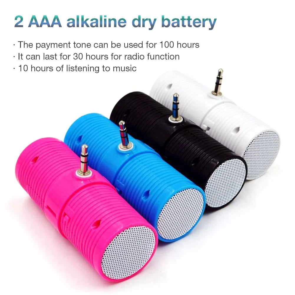 3.5MM Stereo Mini Speaker Portable Speaker MP3 Music Player Speaker for Mobile Phones Tablets Laptop Portable Mini Trendy