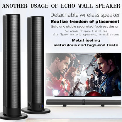 FM Soundbar TV Bluetooth Speakers HDMI/AUX/BT/OPT Connections Soundbars With 2-In-1 Detachable Home Cinema Shengba Sound System