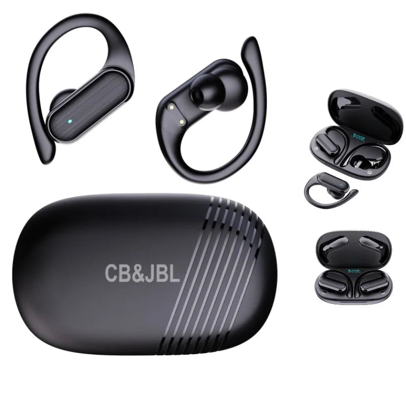 CB&JBL Bluetooth TWS Wireless Earphones A520 Auricles Headphones EarHooks Game Headset Sports Touch Control Earbuds With Mic