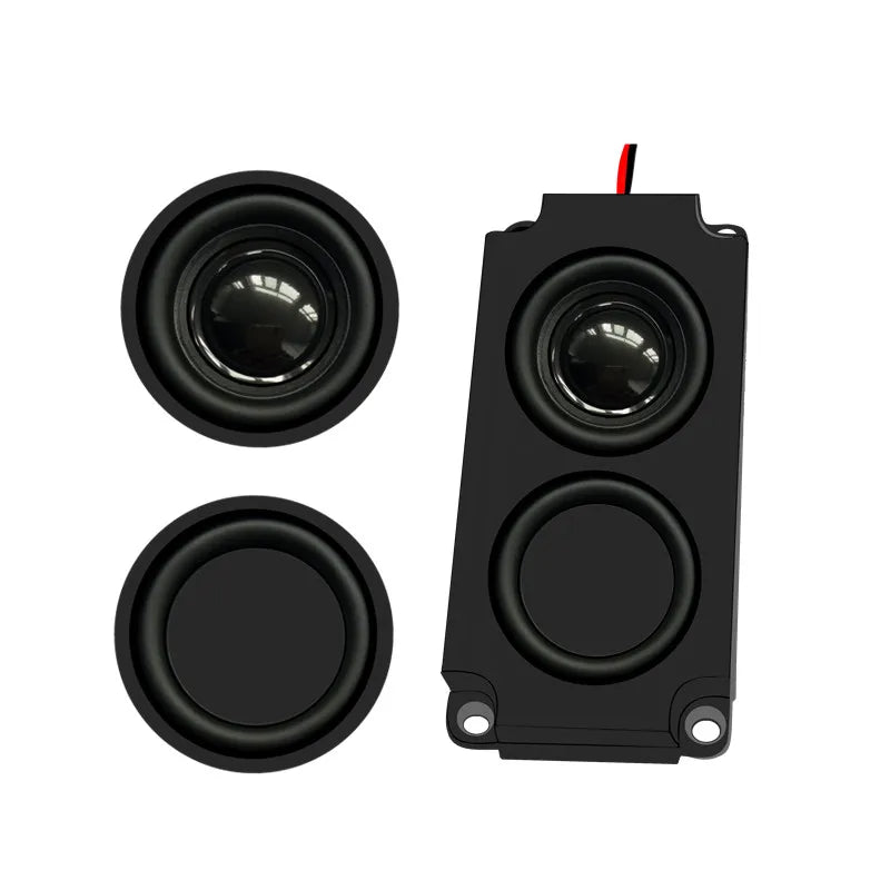 2PCS Audio Portable1PC Speakers 10045 LED TV Speaker 8 Ohm 5W Double Diaphragm Bass Computer Speaker DIY for Home Theater