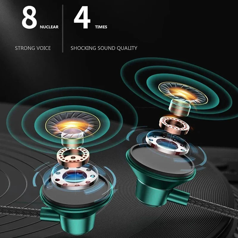 3.5mm Wired Headphone Type-C Interface Stereo Waterproof High Definition With Microphone for Xiaomi Iphone15 Samsung Earphones