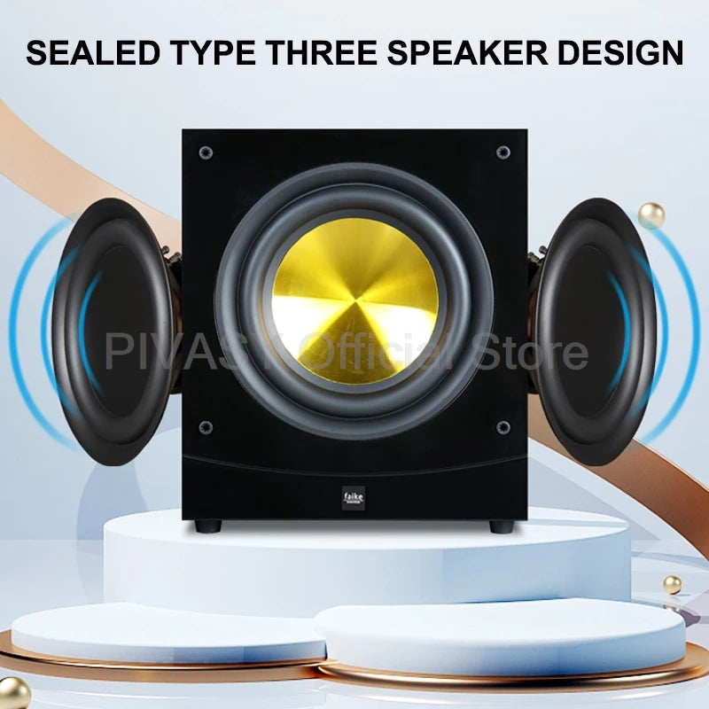 12 Inch Active  Speaker 150W High Power Subwoofer High Fidelity Fever Audio Home Theater Sound Box for TV Computer Sound System