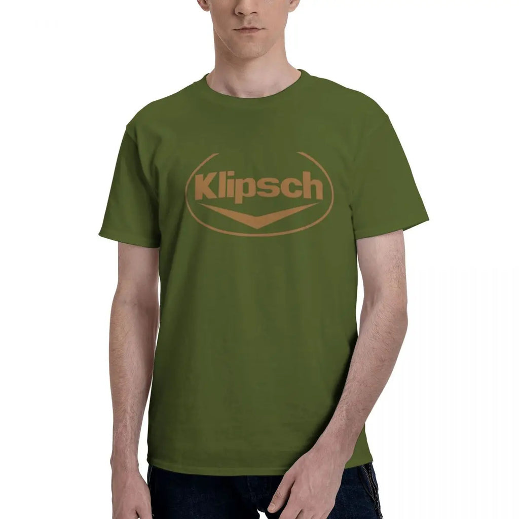 Best Selling Klipsch Logo T-Shirt Anime T-Shirt Tops T Shirt for Men Oversized T-Shirt New Streetwear O-Neck Cotton T Shirts