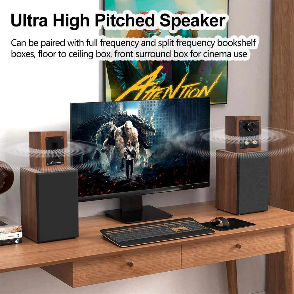 30W 6Ohm Brand New Walnut Fever Independent Ribbon Super Tweeter External Tweeter Sound Box Speaker