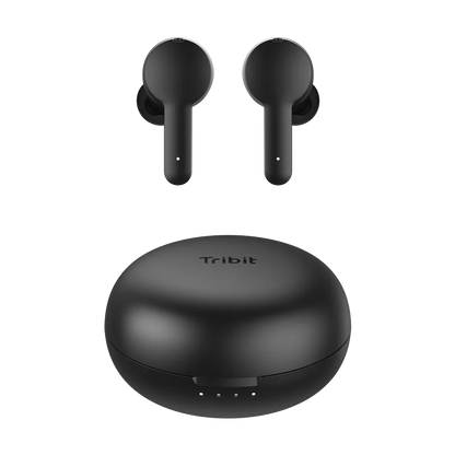 Tribit FlyBuds NC Active Noise Cancelling Wireless Earbuds ENC 4 Mics Earbuds Half In-Ear True Wireless Earbuds