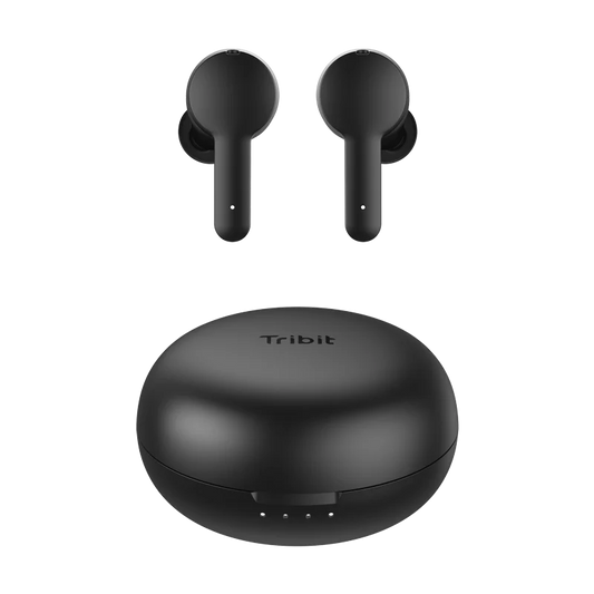 Tribit FlyBuds NC Active Noise Cancelling Wireless Earbuds ENC 4 Mics Earbuds Half In-Ear True Wireless Earbuds