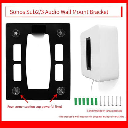 Wall Mount Bracket Speaker Hanging Stand for SONOS Sub G3/Sub3 Home Smart Subwoofer WiFi Audio Holder