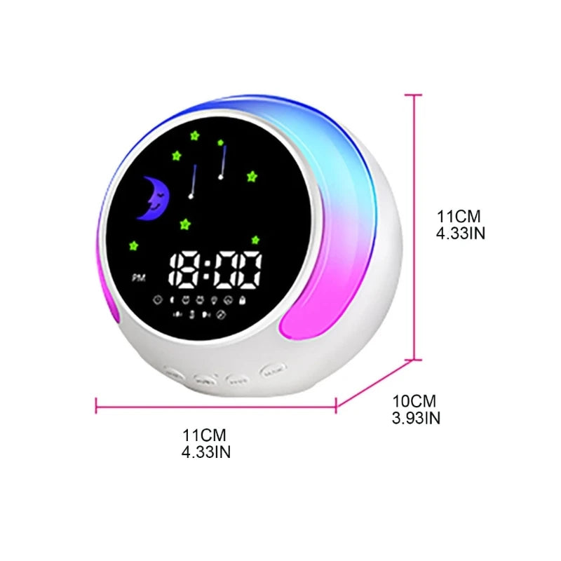 K5 AI  Bluetooth-Compatible Speaker Tabletop Alarm Clock With Colorfu LED Drop Shipping