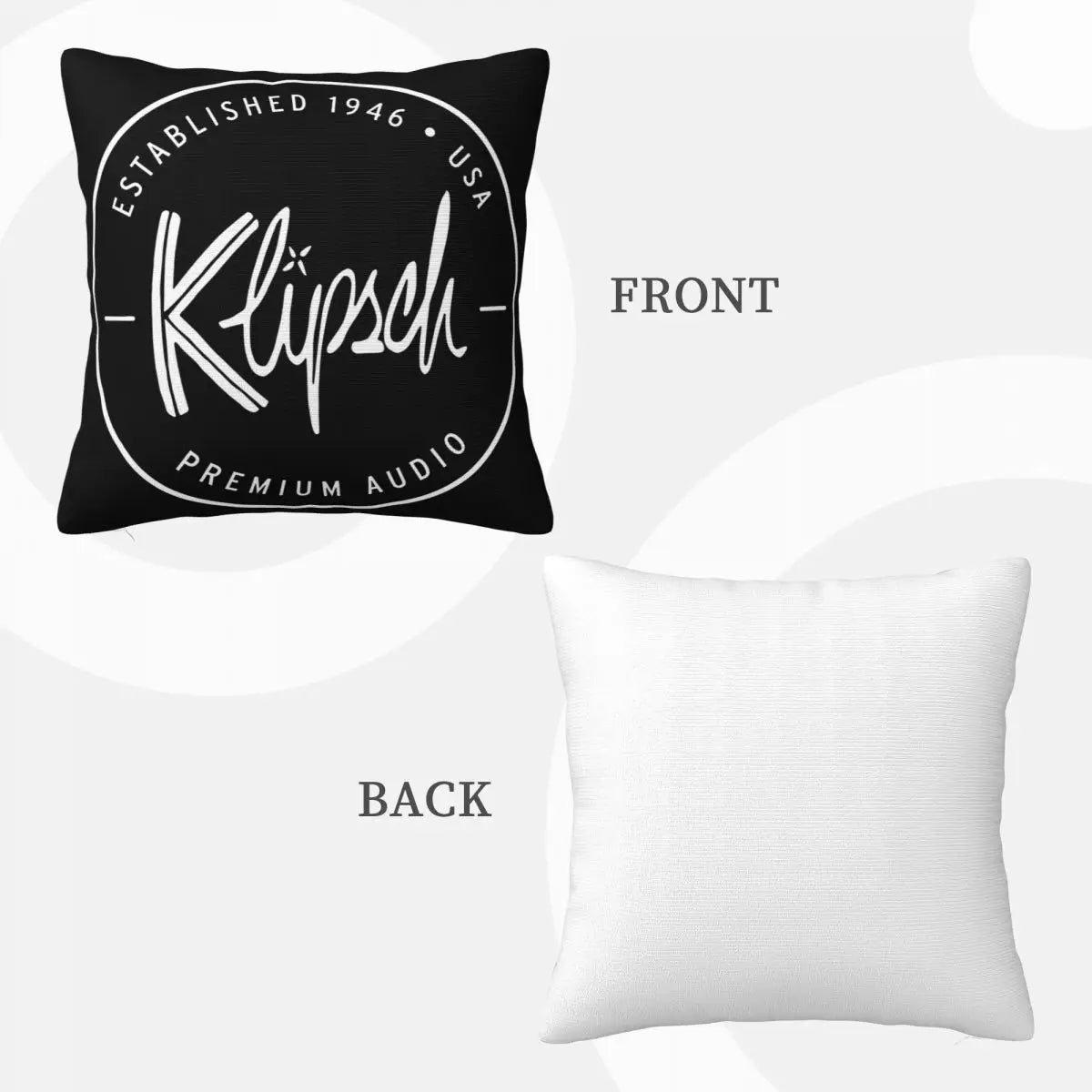 Klipsch Loudspeaker Avail Vintage Gift for Men Women Funny Simple Design Oversize Style Pride Game Pillow Case