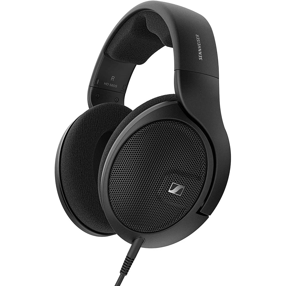 Sennheiser HD 560s Over-The-Ear Audiophile Headphones Neutral Frequency Response Sound Field Open-Back Earcups Detachable Cable