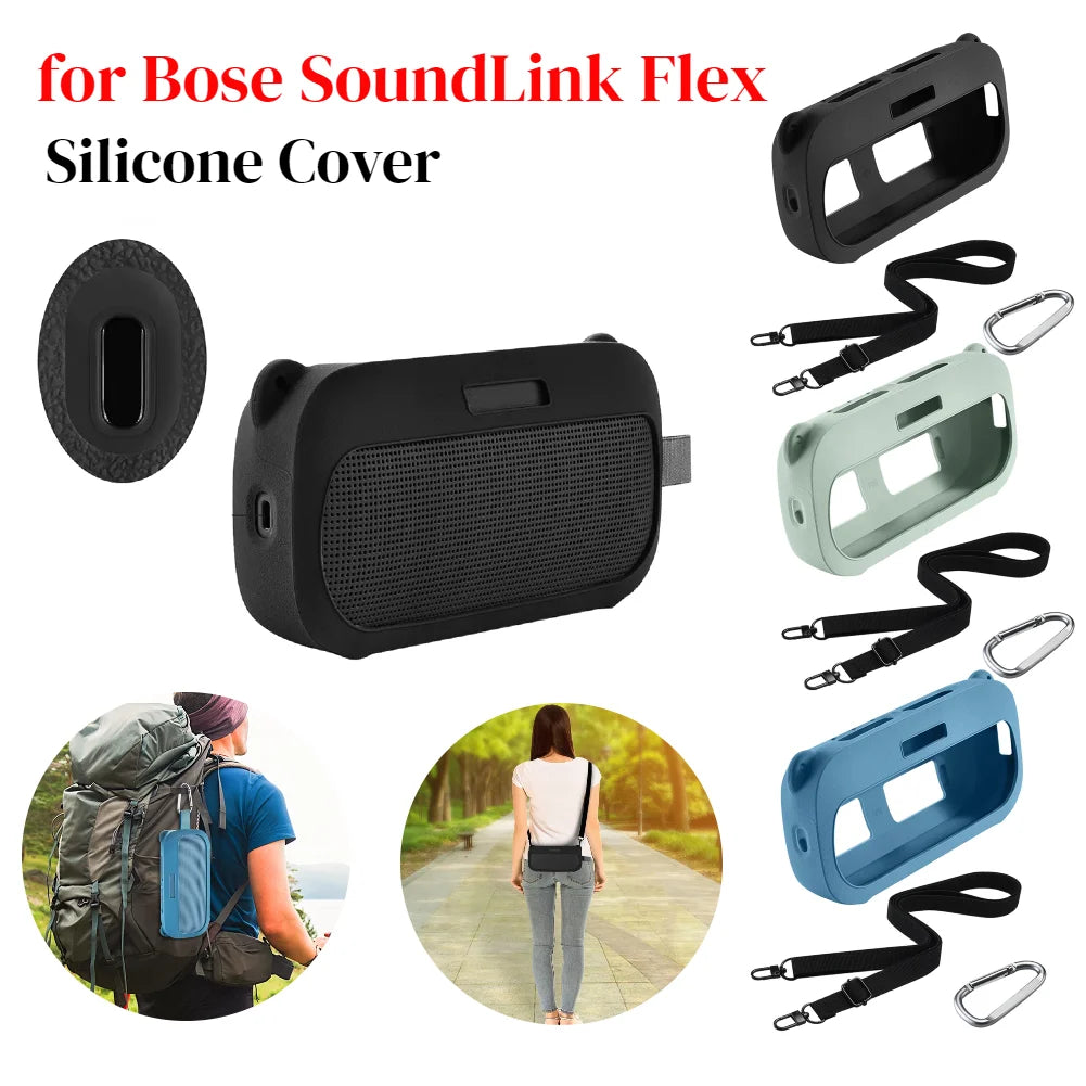 Silicone Protective Cover for Bose SoundLink Flex Protective Carrying Pouch Shell for Bose SoundLink BT Portable Flex Speaker