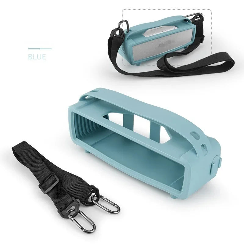 Speaker Cover for Bose SoundLink Mini 1/2 Gen Protect Silicone Case Portable MINI II Speaker Shell Outdoor Carry Sleeve