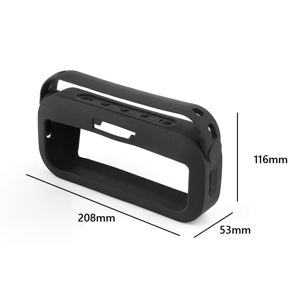 Silicone Cover Anti-Scratch Protective Skin Sleeve Drop-Proof Speaker Cover With Handle & Shoulder Strap for Bose SoundLink Flex