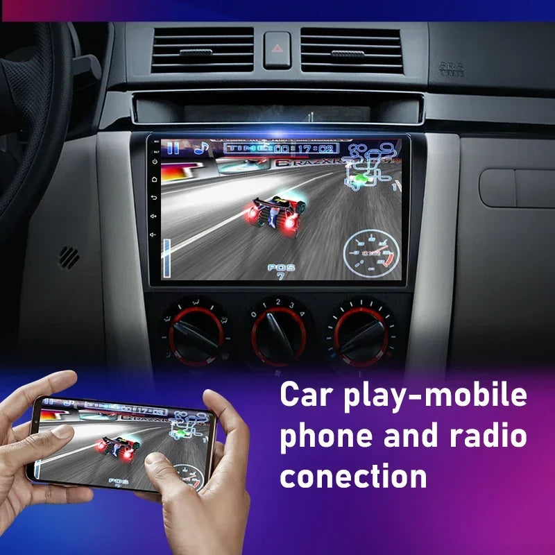 2 Din Android 12 for Mazda 3 2004-2009 Car Radio Multimedia Player Stereo Navigation With BOSE Carplay Speakers Head Unit Video