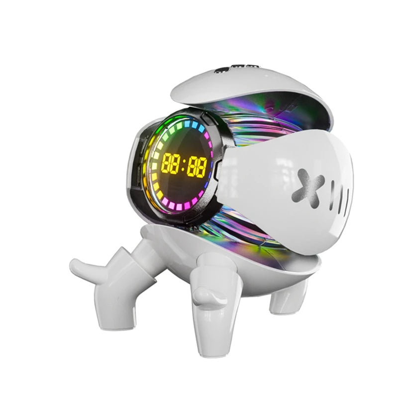 Smart Robot Monster Bluetooth Speaker Portable Stereo Alarm Clock AI Interactive Toys Wireless Audio TF Card FM Radio