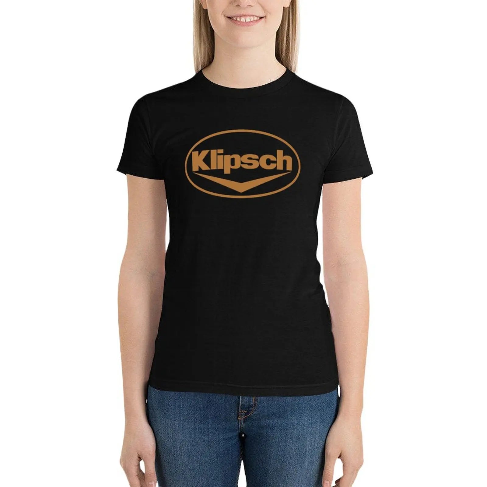 Klipsch Logo T-Shirt Plus Size Tops Cute Clothes Tops Women Clothes
