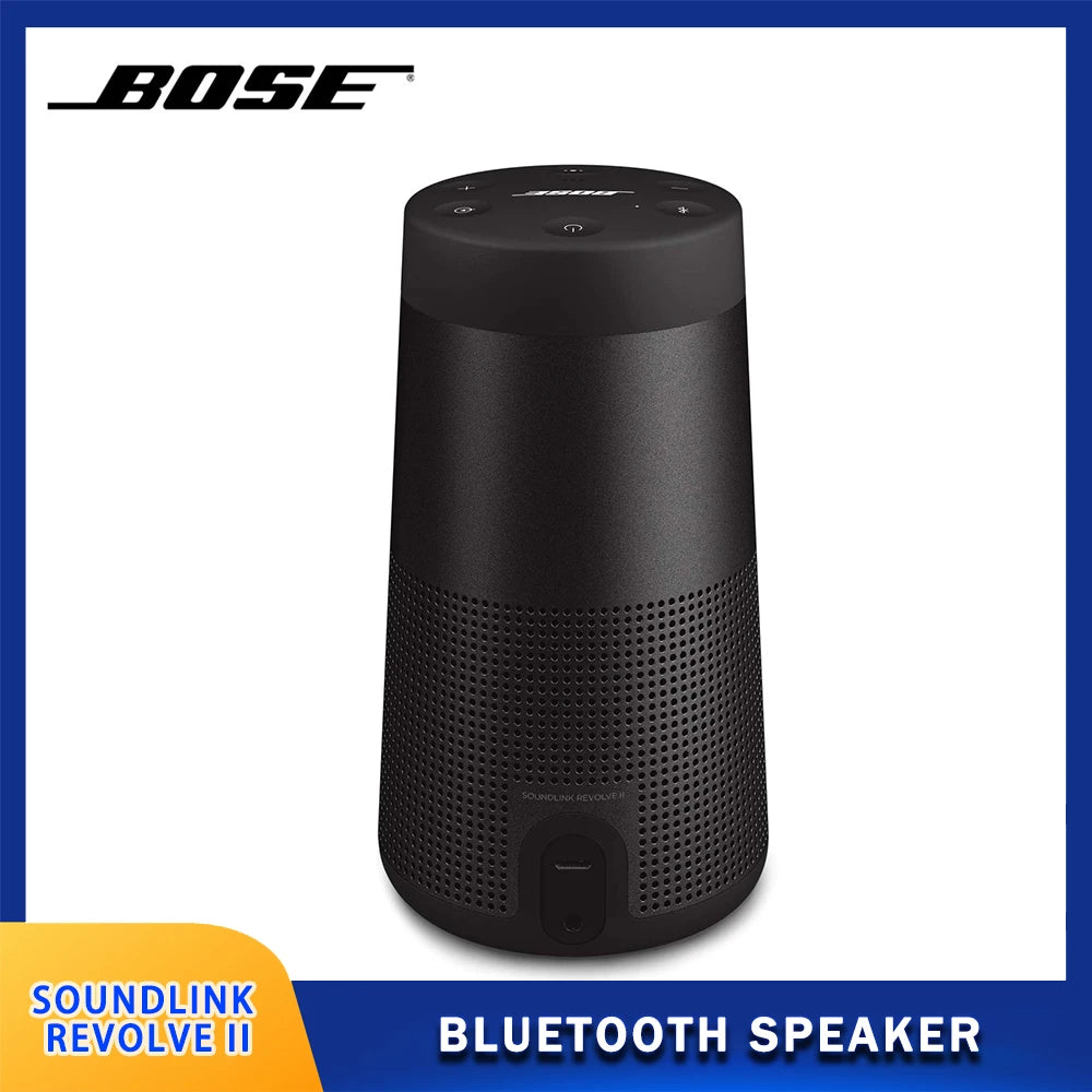 Bose SoundLink Revolve (Series II) Portable Bluetooth Speaker Wireless Water Resistant Speaker With 360° Sound