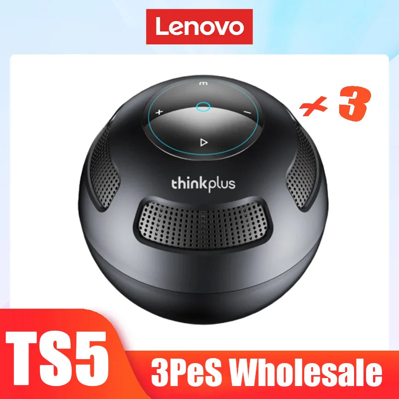 Choice Original Lenovo TS5 Bluetooth5.3 Speaker Outdoor Anker Loudspeaker Subwoofer Portable Sound Box Surround Sound Player