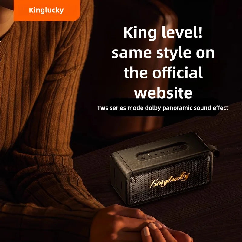 Kinglucky S17 Bluetooth Audio Speaker Wireless Big Powerful Sound 100w  IPX6 Waterproof Home Family Singing Children's
