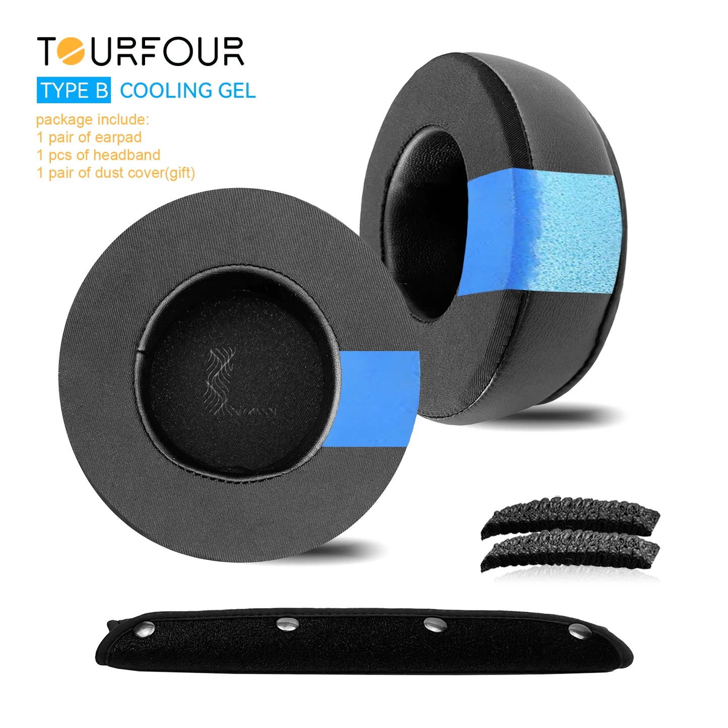 TOURFOUR Replacement Earpads for BANG & OLUFSEN BeoPlay H6,H4 Headphones Ear Cushion Headband